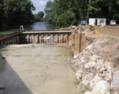 Travaux de la centrale Hydro-électrique