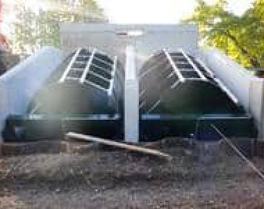 Vis sans fin du barrage de la centrale d'Heudreville